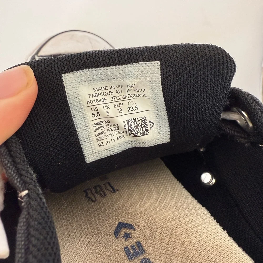 Converse Black All Star Sneakers - Youth 5.5